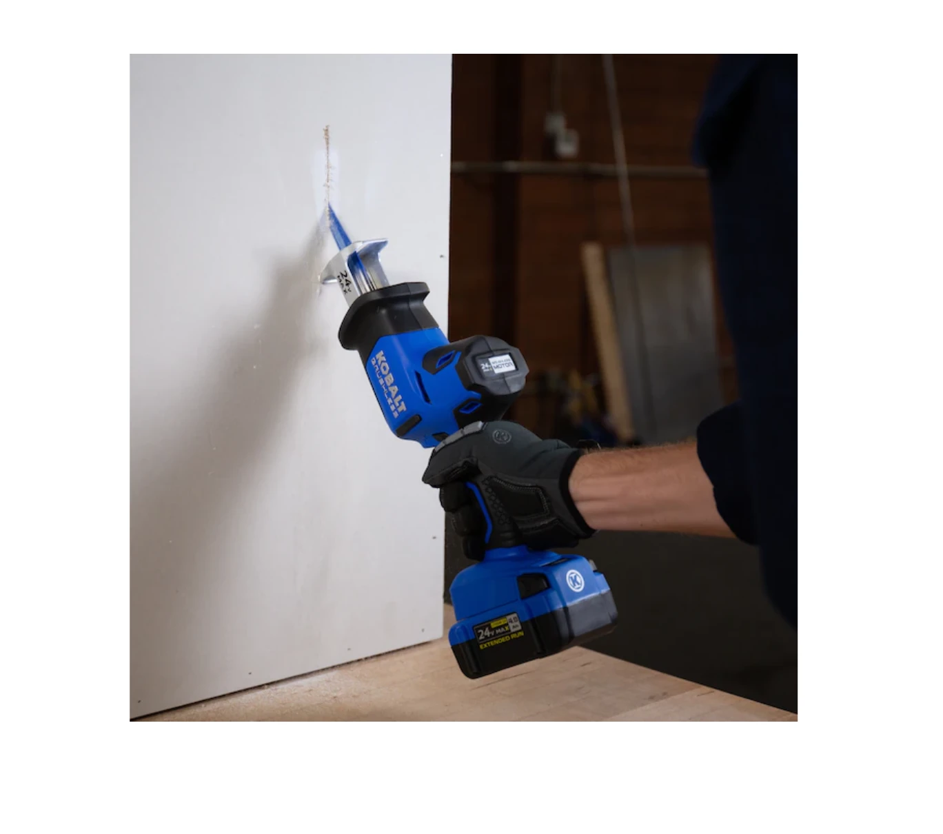 Kobalt KRS 124B-03 24-volt Max Variable Speed Brushless Cordless Reciprocating Saw (Tool Only) 13 Kobalt KRS 124B-03 24-volt Max Variable Speed Brushless Cordless Reciprocating Saw (Tool Only) - Image 11