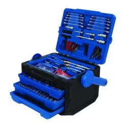 Kobalt Standard (SAE) And Metric Polished Chrome Mechanic's Tool Set With Tool Case - 127-Piece -Kobalt 14195530b L