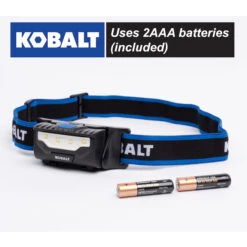 Kobalt 200 Lumens LED Headlamp (Batteries Included)