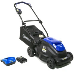 Kobalt 2-in-1 Cordless Push Lawn Mower - 40 V - 16" - Blue/Black -Kobalt 30736986b L