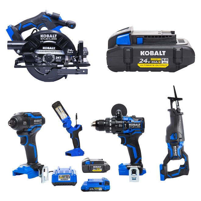 Kobalt XTR 3-Tool Combo Kit - Batteries, Charger And Hard Case Included - Brushless Motor 7 Kobalt XTR 3-Tool Combo Kit - Batteries, Charger And Hard Case Included - Brushless Motor - Image 5