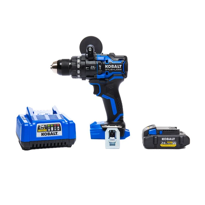 Kobalt 24-V XTR Cordless Hammer Drill - 1/2-in - Variable Speed - Battery, Charger And Accessories Included 5 Kobalt 24-V XTR Cordless Hammer Drill - 1/2-in - Variable Speed - Battery, Charger And Accessories Included - Image 3