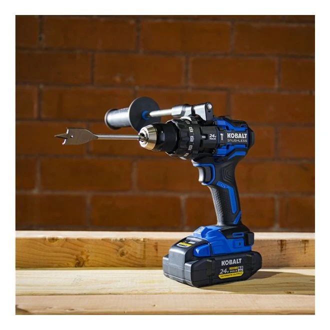 Kobalt 24-V XTR Cordless Hammer Drill - 1/2-in - Variable Speed - Battery, Charger And Accessories Included 4 Kobalt 24-V XTR Cordless Hammer Drill - 1/2-in - Variable Speed - Battery, Charger And Accessories Included - Image 2