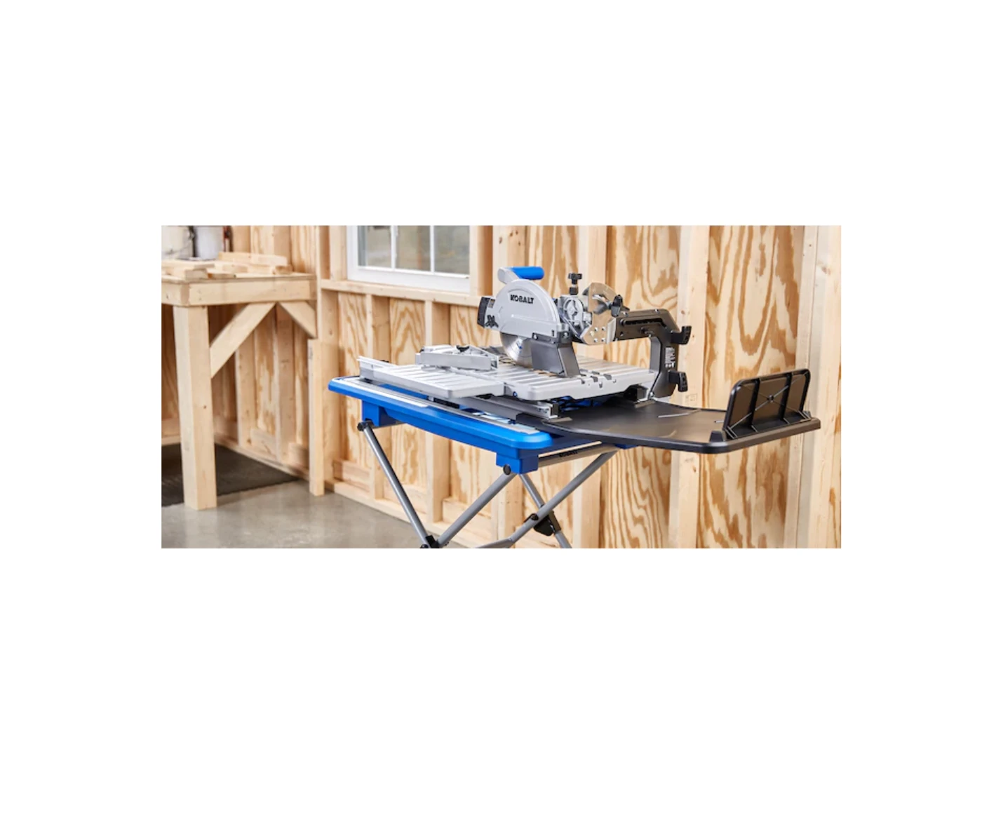 Kobalt KWS S72-06 7-in 10-Amp Wet Sliding Table Tile Saw With Stand 7 Kobalt KWS S72-06 7-in 10-Amp Wet Sliding Table Tile Saw With Stand - Image 5