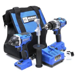 Kobalt 24-V Max Cordless Tools Combo - Drill-Driver And Impact Driver - Brushless Motor With Battery And Charger -Kobalt 45595020c L