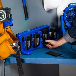 Kobalt 24 V Max Quad Charger For Power Tool Batteries - Blue -Kobalt 45595040d L