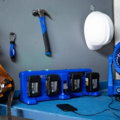 Kobalt 24 V Max Quad Charger For Power Tool Batteries - Blue -Kobalt 45595040e L