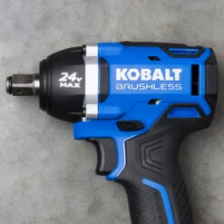 Kobalt 24-V Max Cordless Impact Wrench - 1/2-in - Black And Blue - Brushless Motor - Bare Tool Without Battery -Kobalt 45595050c L