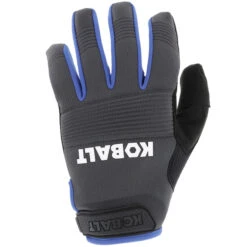 Kobalt Mechanic Gloves - Synthetic Leather - Unisex - Large - Black -Kobalt 56145142b L