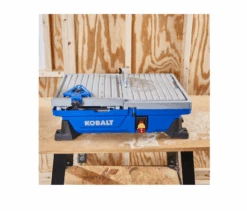 Kobalt KWS B72-06 7-in 6-Amp Wet Tabletop Sliding Table Tile Saw -Kobalt 7 128