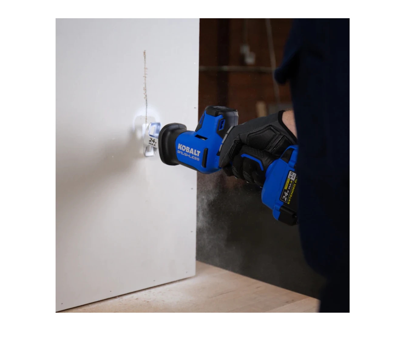 Kobalt KRS 124B-03 24-volt Max Variable Speed Brushless Cordless Reciprocating Saw (Tool Only) 12 Kobalt KRS 124B-03 24-volt Max Variable Speed Brushless Cordless Reciprocating Saw (Tool Only) - Image 10