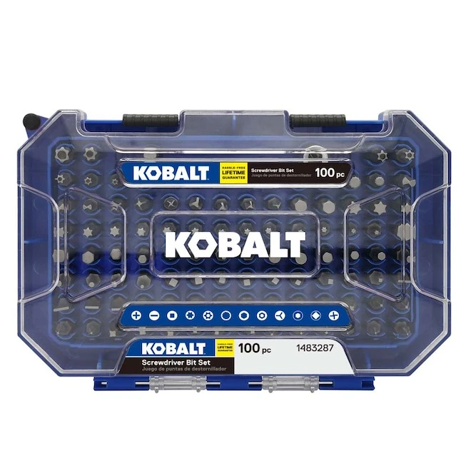 Kobalt 100-Piece Screwdriver Steel Bit Set 3 Kobalt 100-Piece Screwdriver Steel Bit Set